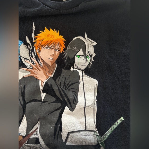 Bleach-Shonen Jump-Mens Shirt-Large-Black-Ripple Junction-TV Tokyo T Shirt-Anime - Picture 5 of 11
